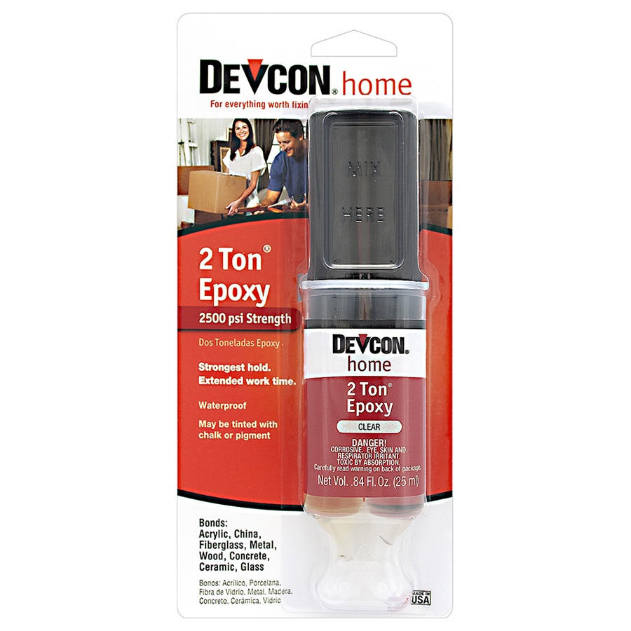 slide 1 of 1, Devcon Epoxy 2 Ton Epoxy - Clear, 6 ct