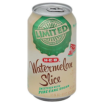 slide 1 of 1, H-E-B HEB Watermelon Pure Cane Sugar Single, 12 oz