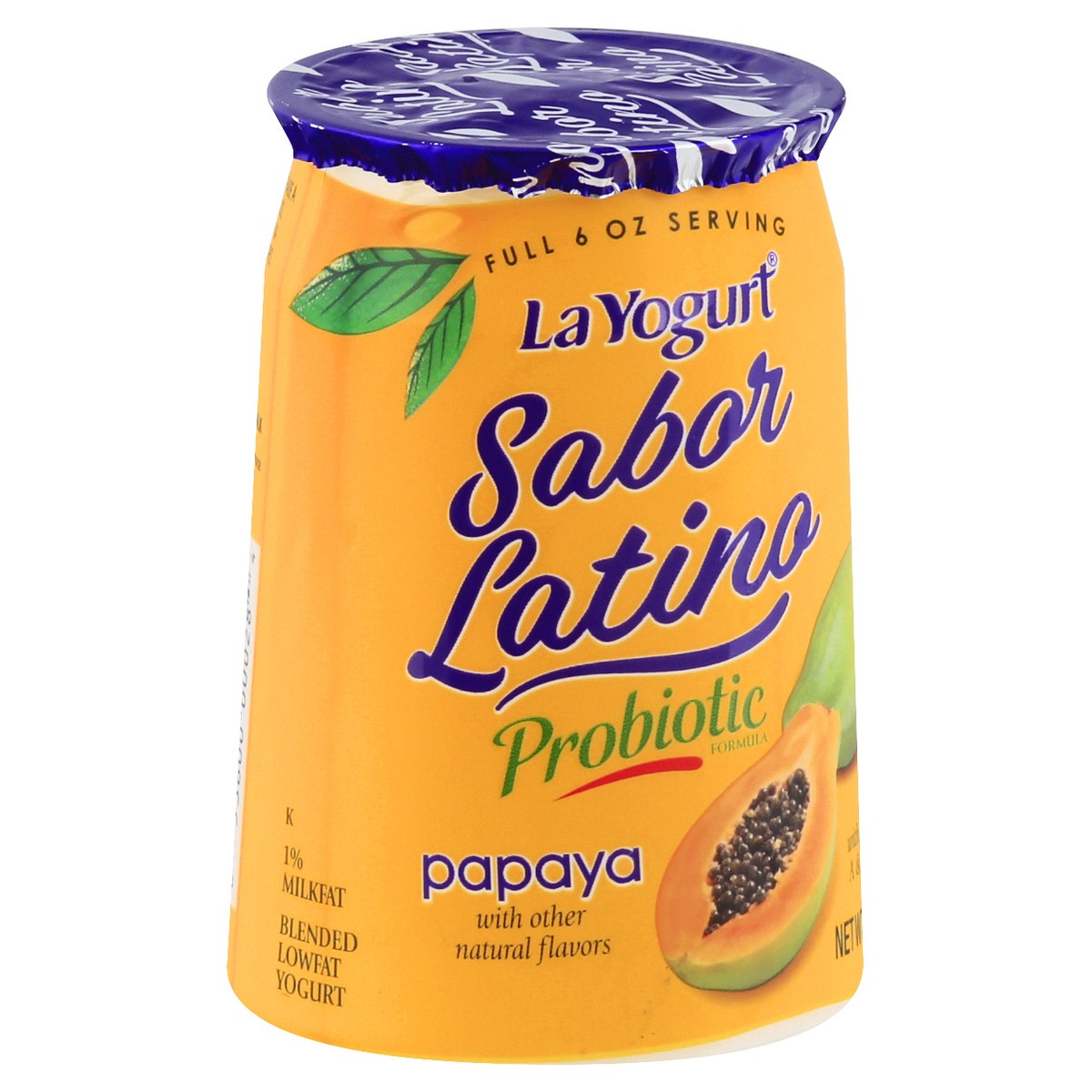 slide 2 of 9, La Yogurt Sabor Latino Blended Lowfat Papaya Yogurt 6 oz, 6 oz