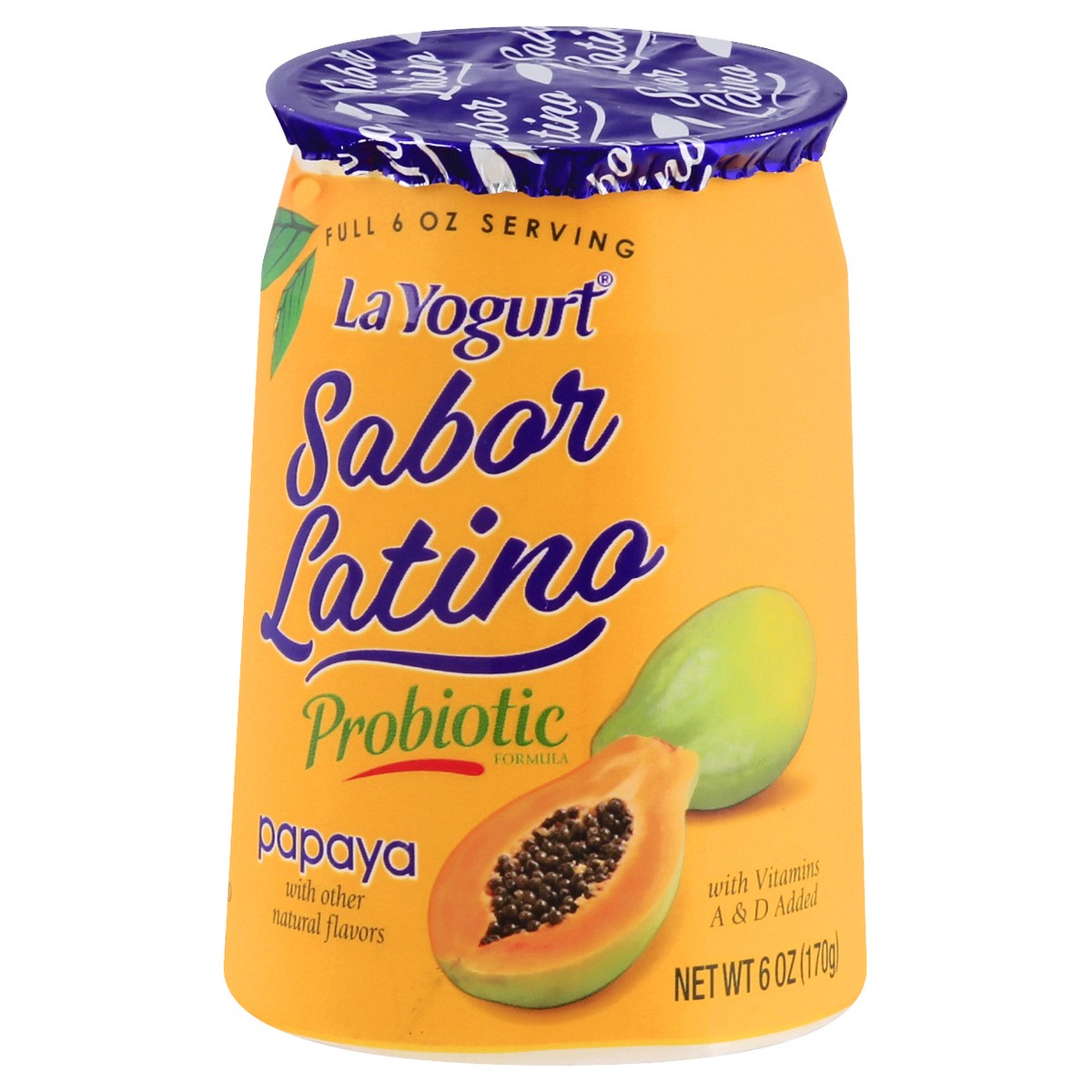 slide 3 of 9, La Yogurt Sabor Latino Blended Lowfat Papaya Yogurt 6 oz, 6 oz