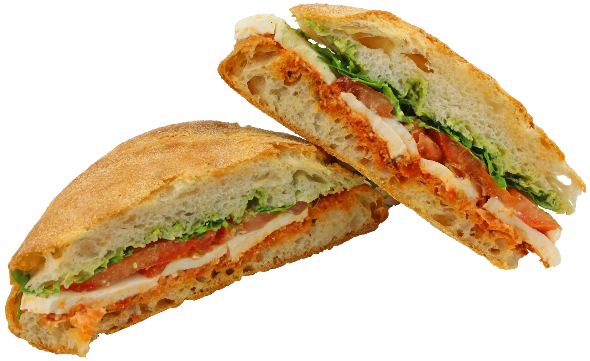 slide 1 of 1, Central Market Mozzarella Tomato And Basil Sandwich, 1 ct