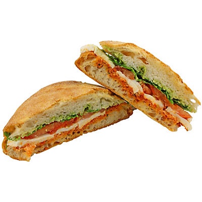 slide 1 of 1, Central Market Mozzarella Tomato And Basil Sandwich, 1 ct