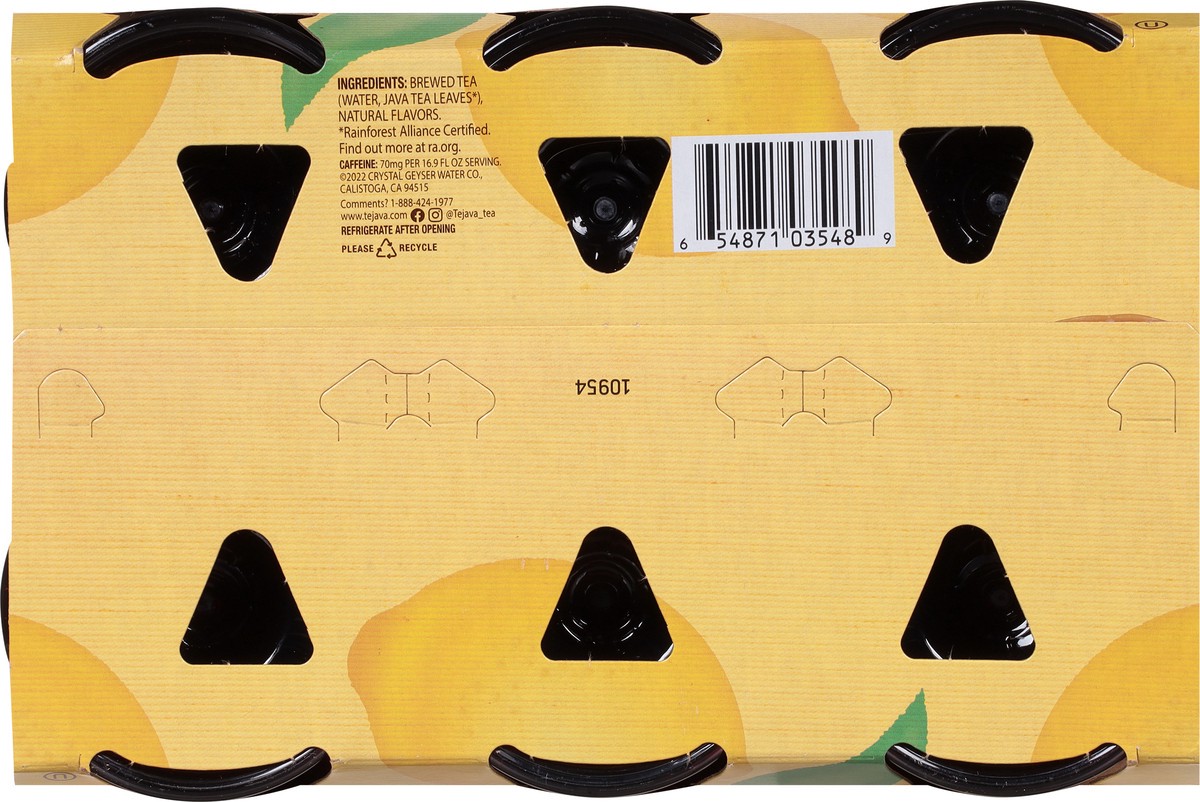 slide 6 of 9, Tejava 6/500ml TEJAVA LEMON BLACK TEA, 6 ct