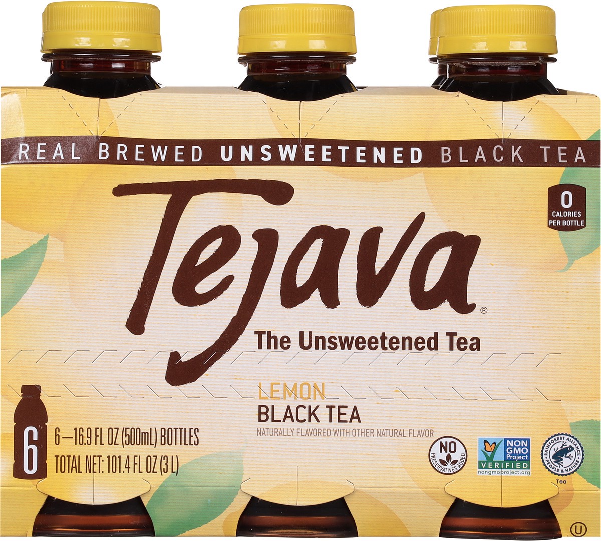 slide 9 of 9, Tejava 6/500ml TEJAVA LEMON BLACK TEA, 6 ct