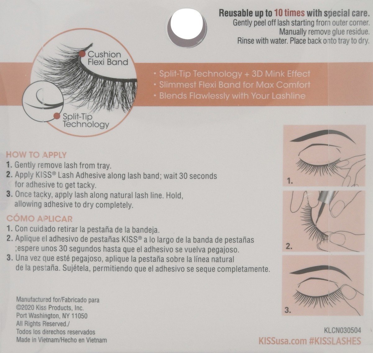 slide 7 of 9, KISS Lash Couture Naked Drama Collection Cushion Flexi-Band False Eyelashes - Chiffon - 1 Pair, 2 ct