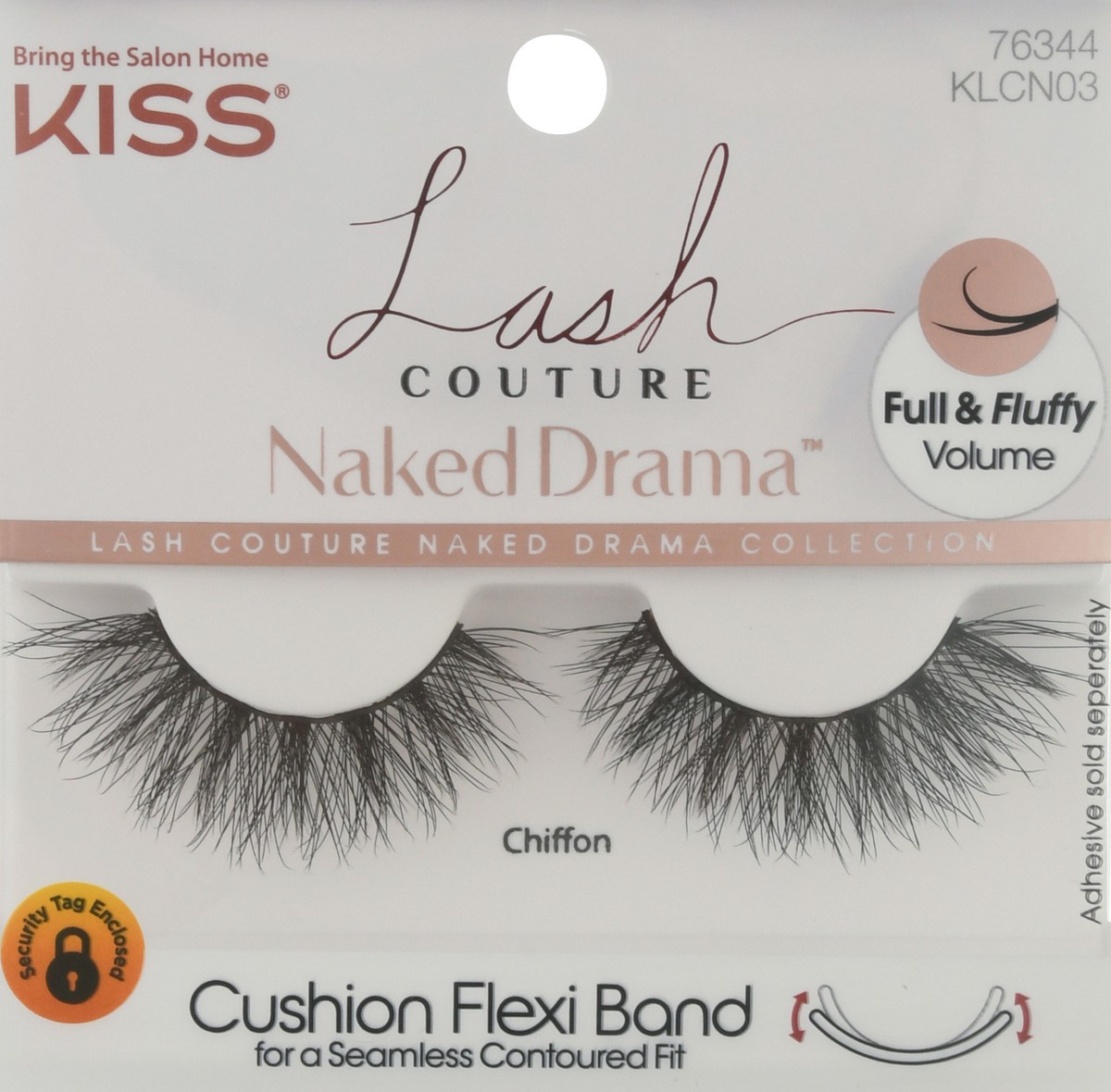 slide 2 of 9, KISS Lash Couture Naked Drama Collection Cushion Flexi-Band False Eyelashes - Chiffon - 1 Pair, 2 ct