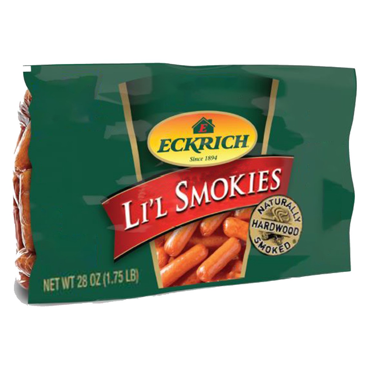 slide 1 of 13, Eckrich Li'l Smokies Cocktail Smoked Sausage Links, 28 oz