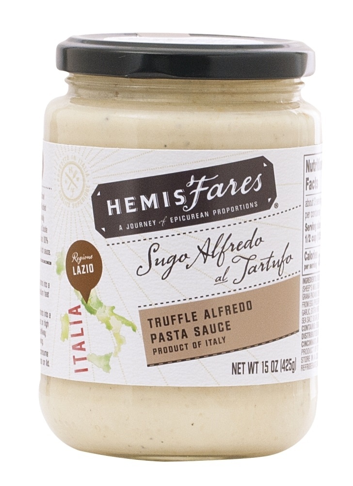 slide 1 of 1, HemisFares Truffle Alfredo Pasta Sauce, 15 oz