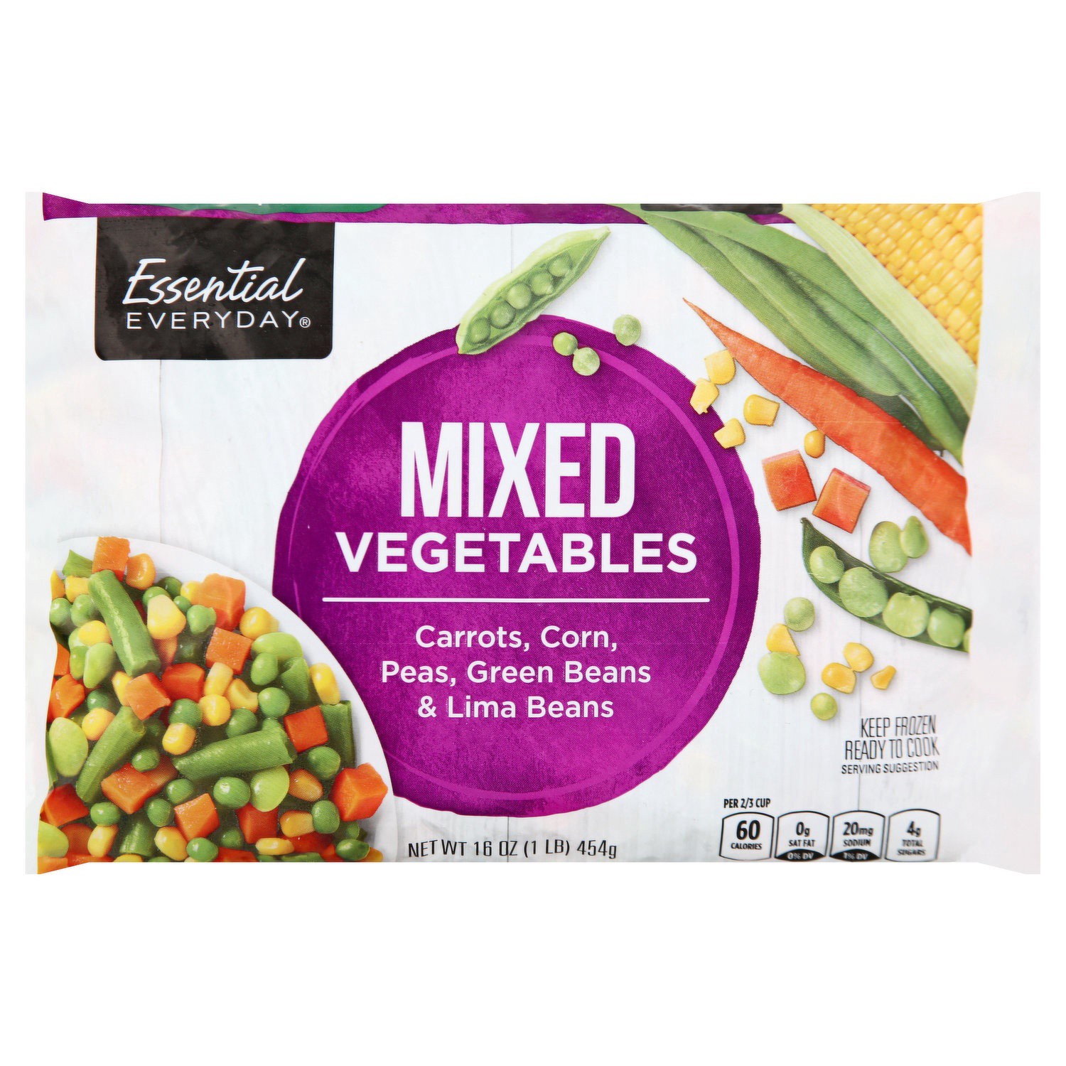 slide 1 of 1, Essential Everyday Frozen Mixed Vegetables, 16 oz