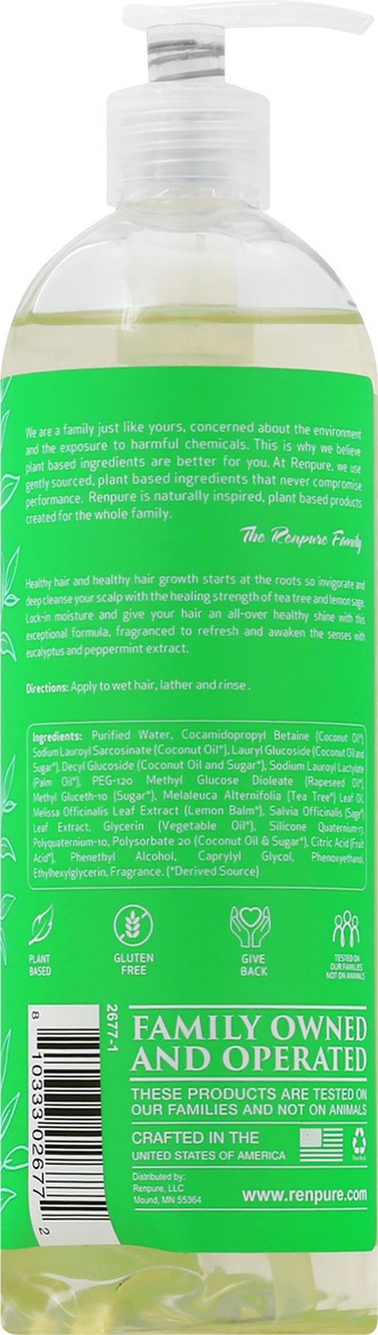 slide 7 of 11, Renpure Tea Tree Lemon Sage Refreshing Moisture Shampoo 16 oz, 16 fl oz