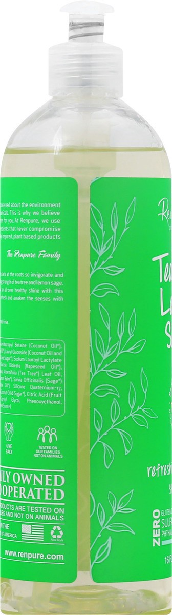 slide 8 of 11, Renpure Tea Tree Lemon Sage Refreshing Moisture Shampoo 16 oz, 16 fl oz