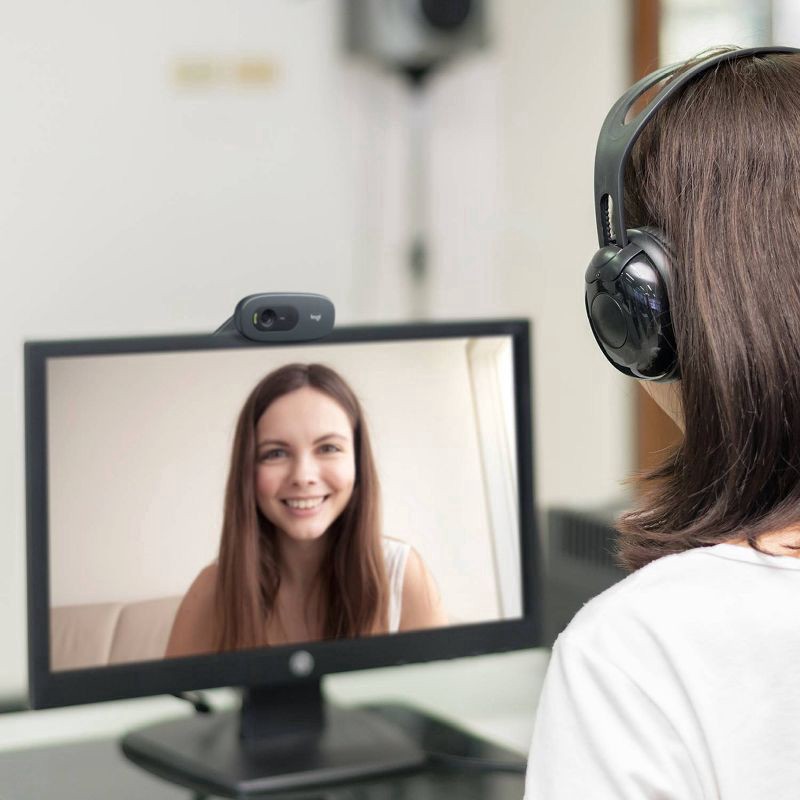 slide 4 of 8, Logitech C270 3.0MP Webcam - Black, 1 ct