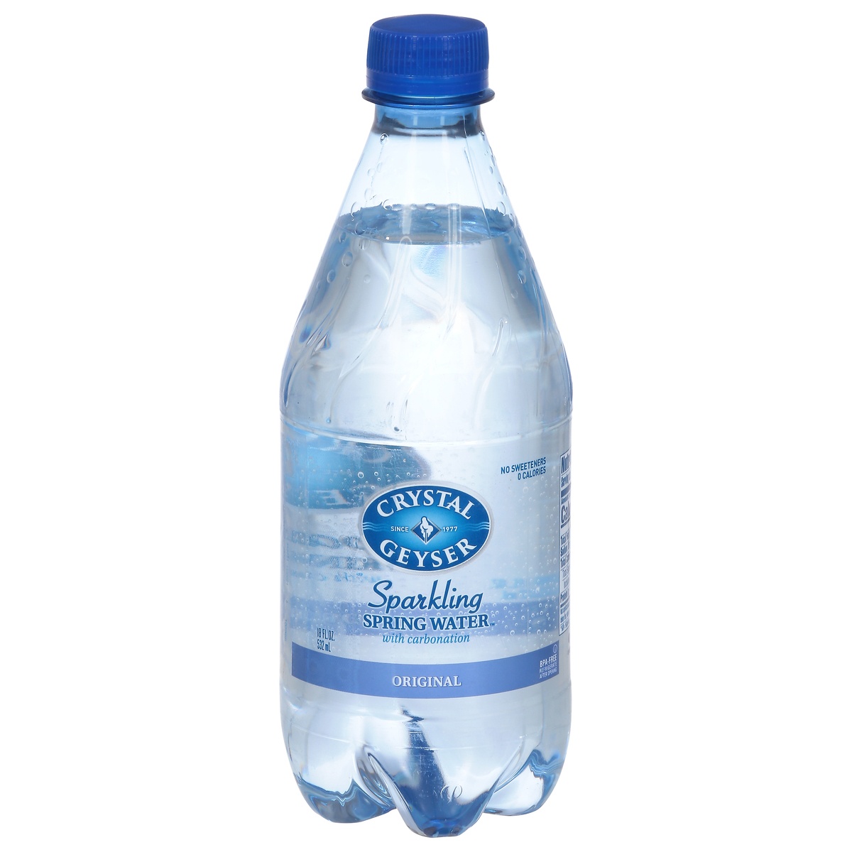 slide 1 of 1, Crystal Geyser Sparkling Original Spring Water with Carbonation 18 fl oz, 