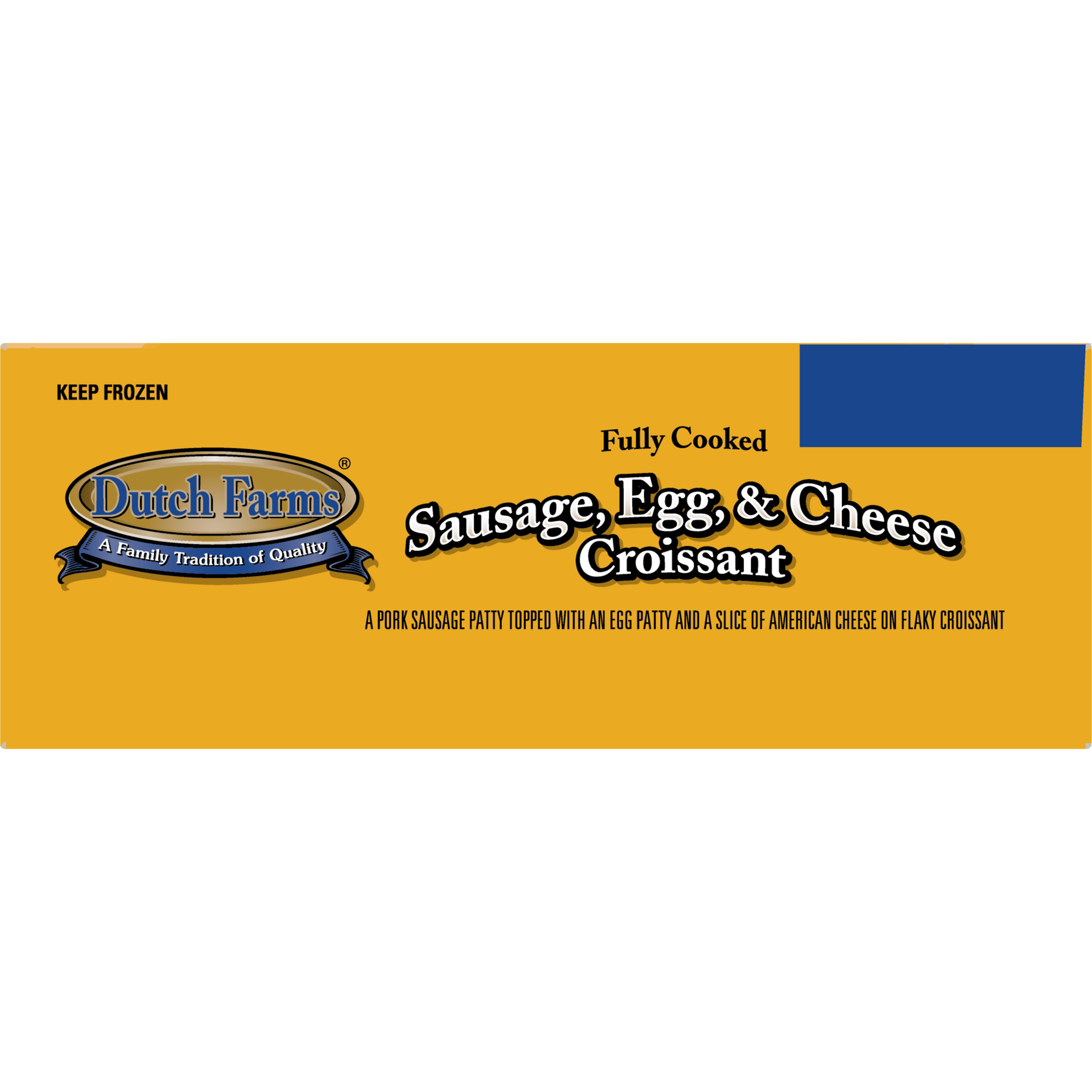 slide 3 of 5, DUTCH FARMS Fully Cooked Sausage, Egg & Cheese Croissant, 510.29 g