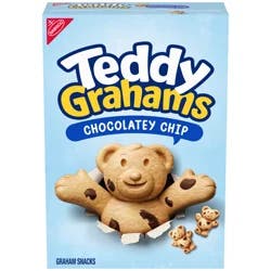 TEDDY GRAHAMS Chocolatey Chip Graham Snacks, Kids Snacks, 10 oz
