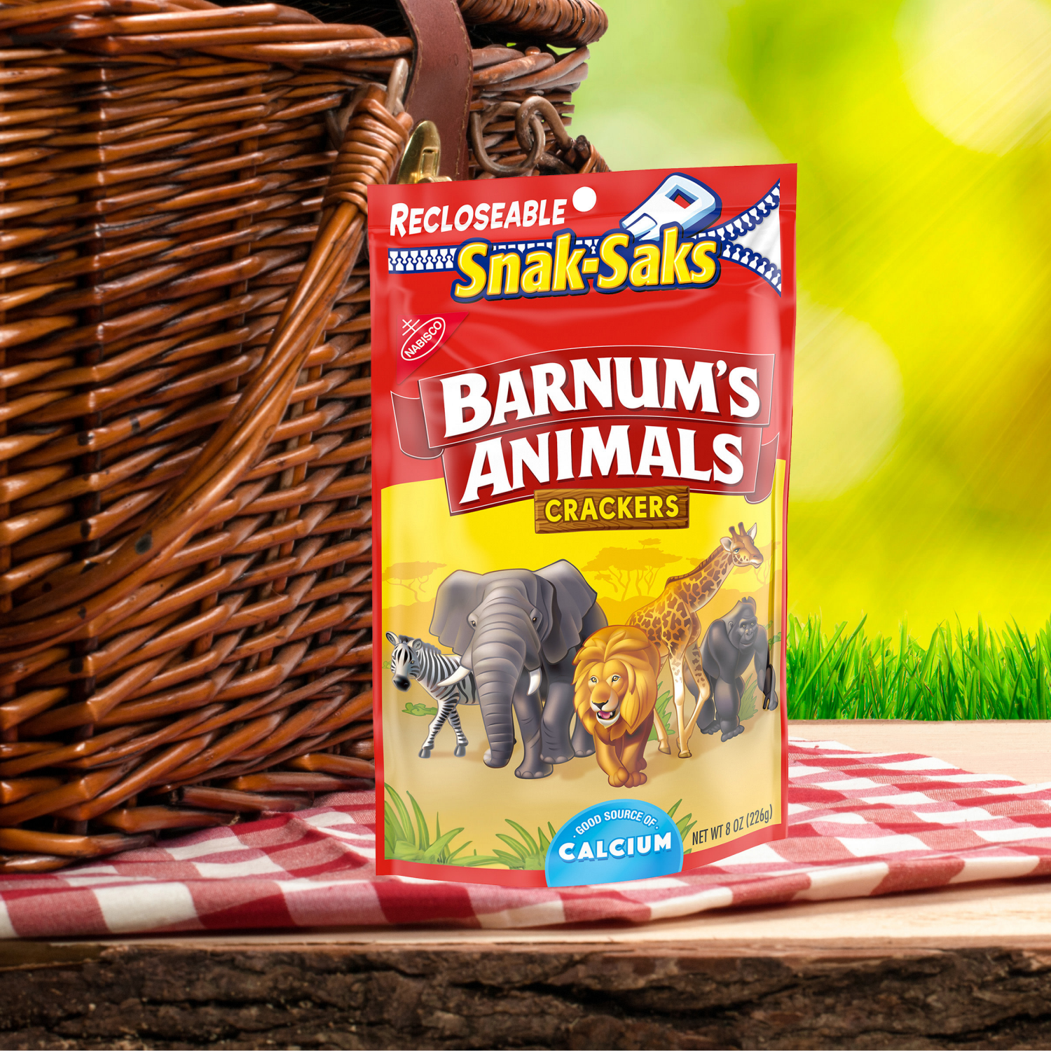 slide 7 of 8, Barnum's BARNUM'S Original Animal Crackers, Kids Snacks, Snak-Saks, 8 oz, 8 oz