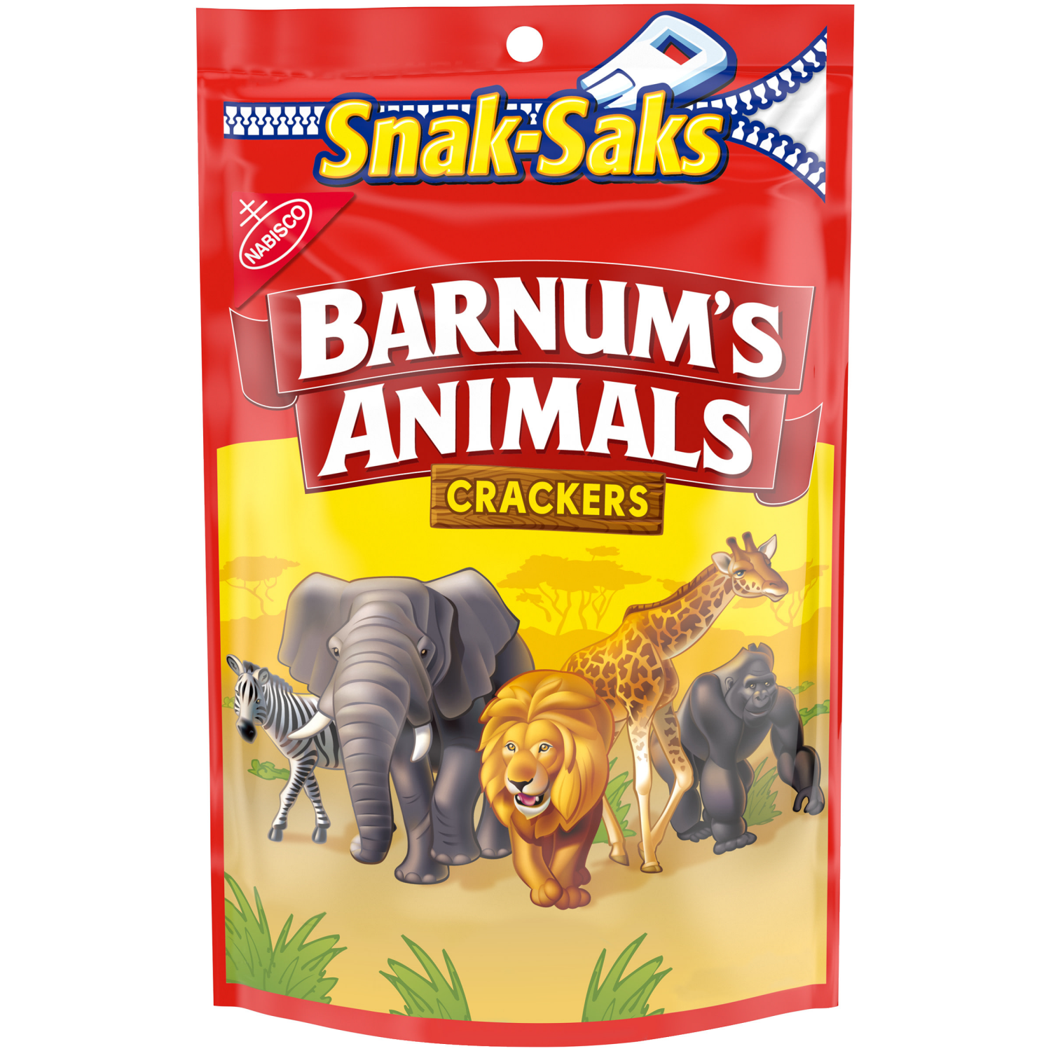 slide 1 of 5, Barnum's BARNUM'S Original Animal Crackers, Kids Snacks, Snak-Saks, 8 oz, 8 oz