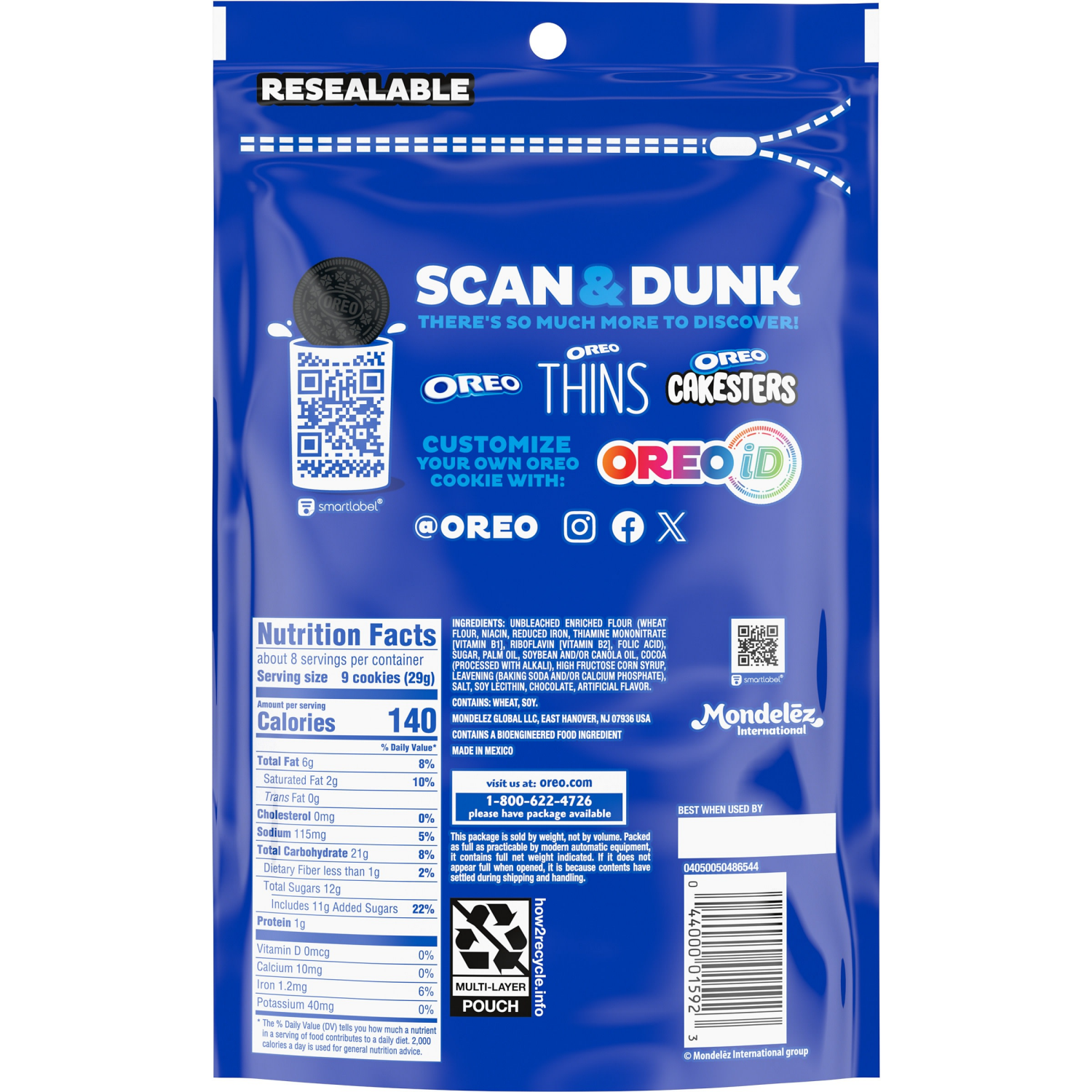 slide 8 of 8, OREO Minis Chocolate Sandwich Cookies- 8 oz, 8 oz