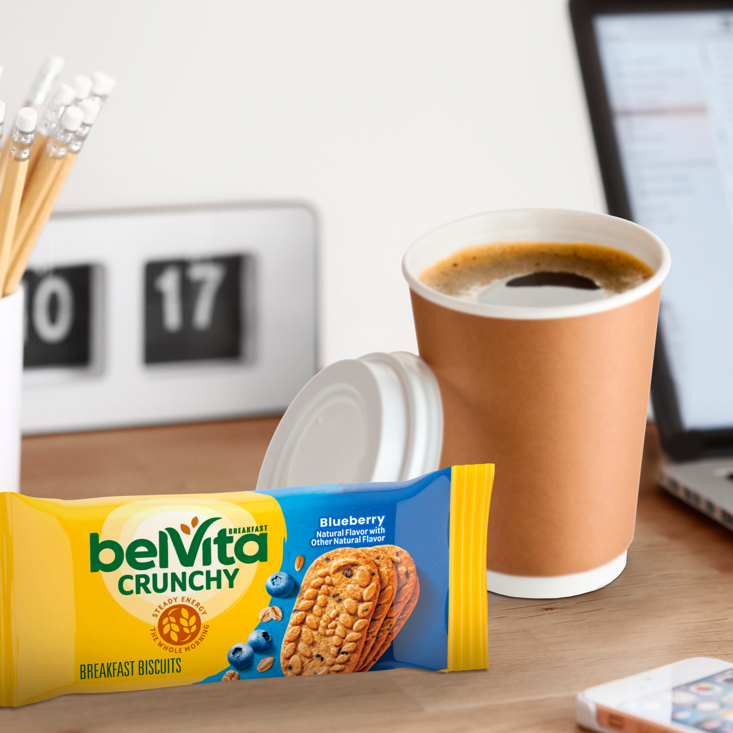 slide 2 of 8, belVita Breakfast Bars Biscuits, Blueberry, 5 Packs (4 Biscuits Per Pack), 5 ct