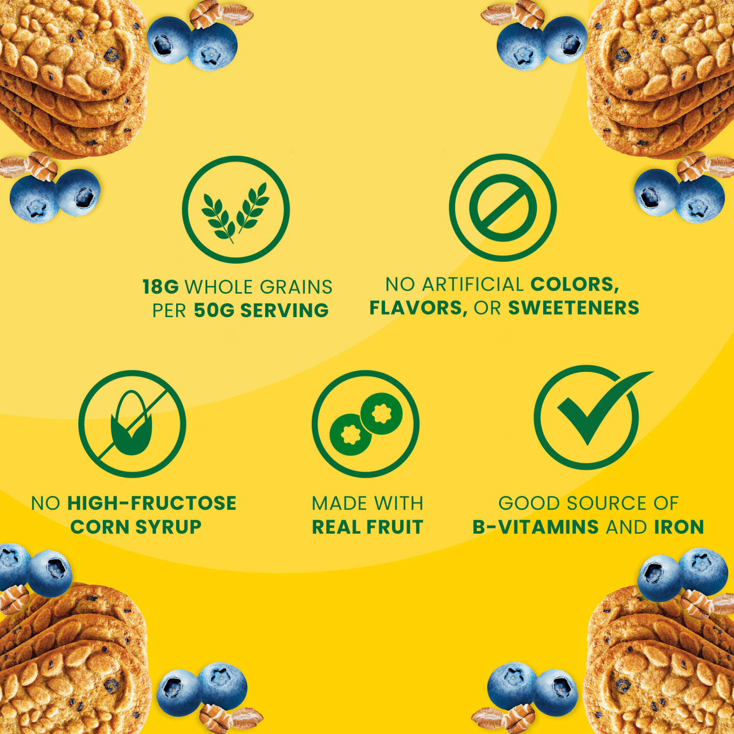 slide 4 of 8, belVita Breakfast Bars Biscuits, Blueberry, 5 Packs (4 Biscuits Per Pack), 5 ct
