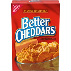 Nabisco Better Cheddars Flavor Originals Baked Snack Crackers 6.5 oz