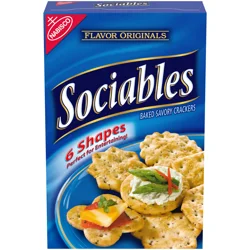 Sociables Flavor Originals Sociables Baked Savory Crackers, Party Snacks, 7.5 oz