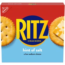 RITZ Hint of Salt Crackers, Snacks for Kids and Adults, Lunch Snacks, 13.7 oz