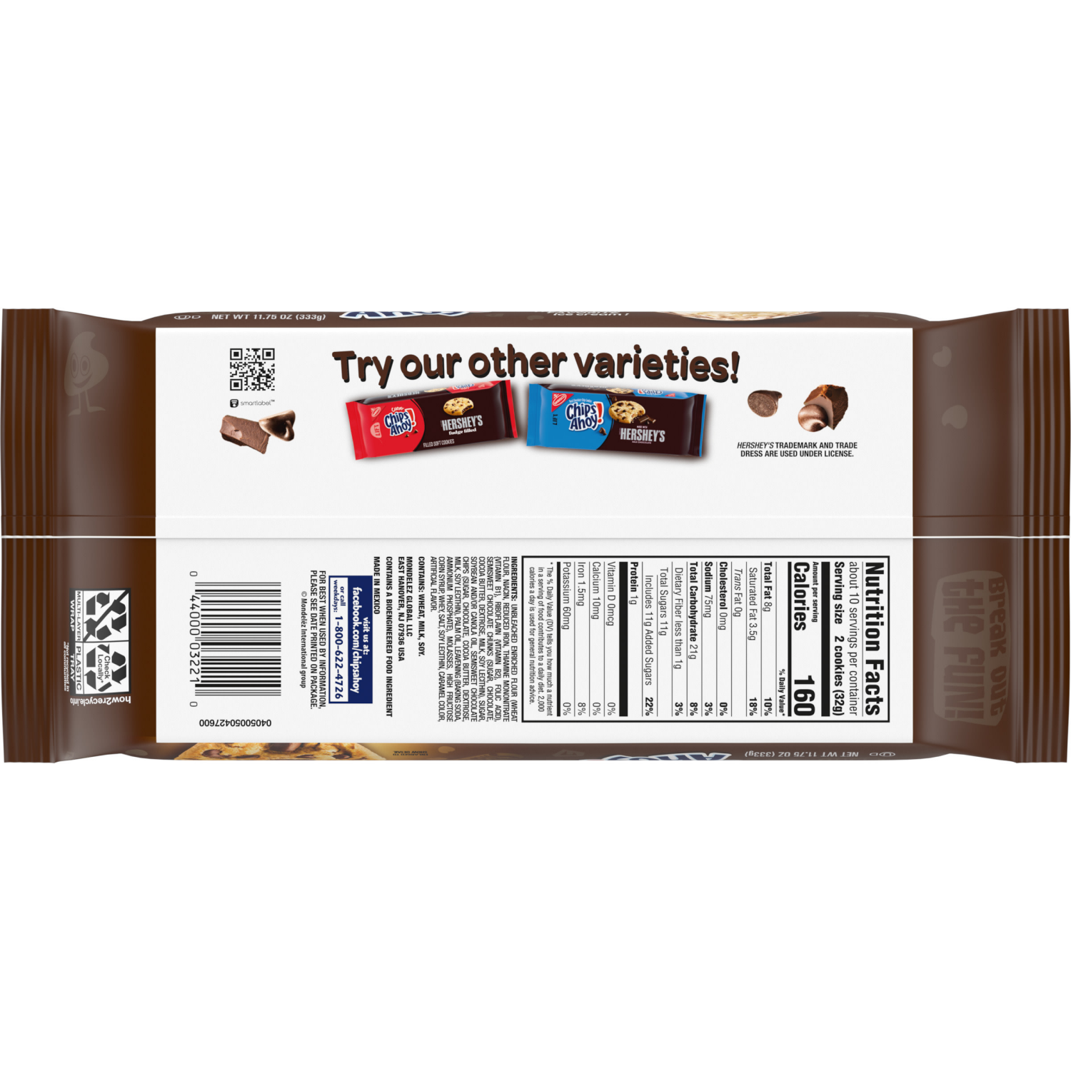 slide 8 of 8, CHIPS AHOY! Chunky Chocolate Chip Cookies, 11.8 oz, 11.75 oz