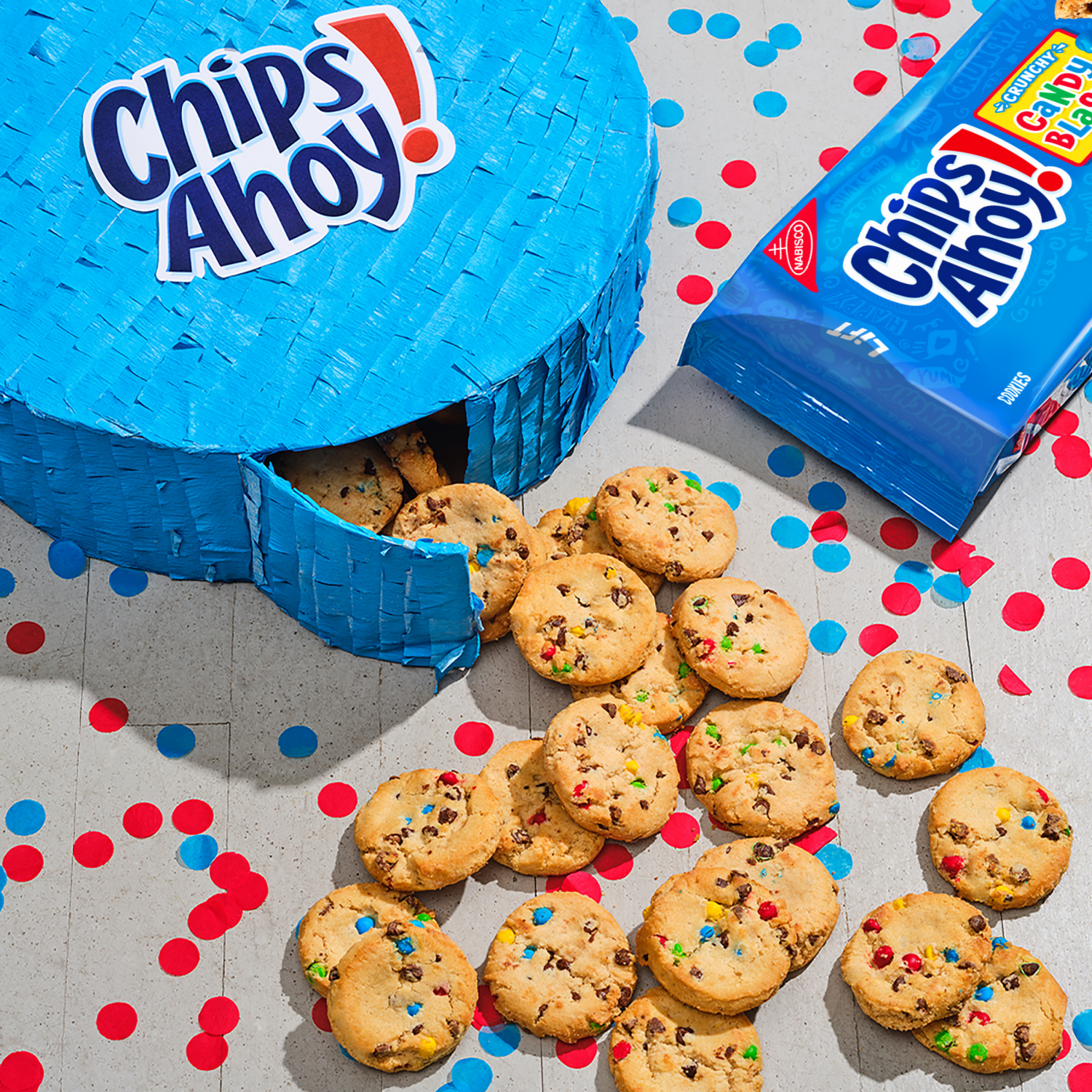 slide 4 of 8, CHIPS AHOY! Crunchy Candy Blasts, Fudgy, Chocolate Chip Cookies, 12.4 oz, 12.4 oz