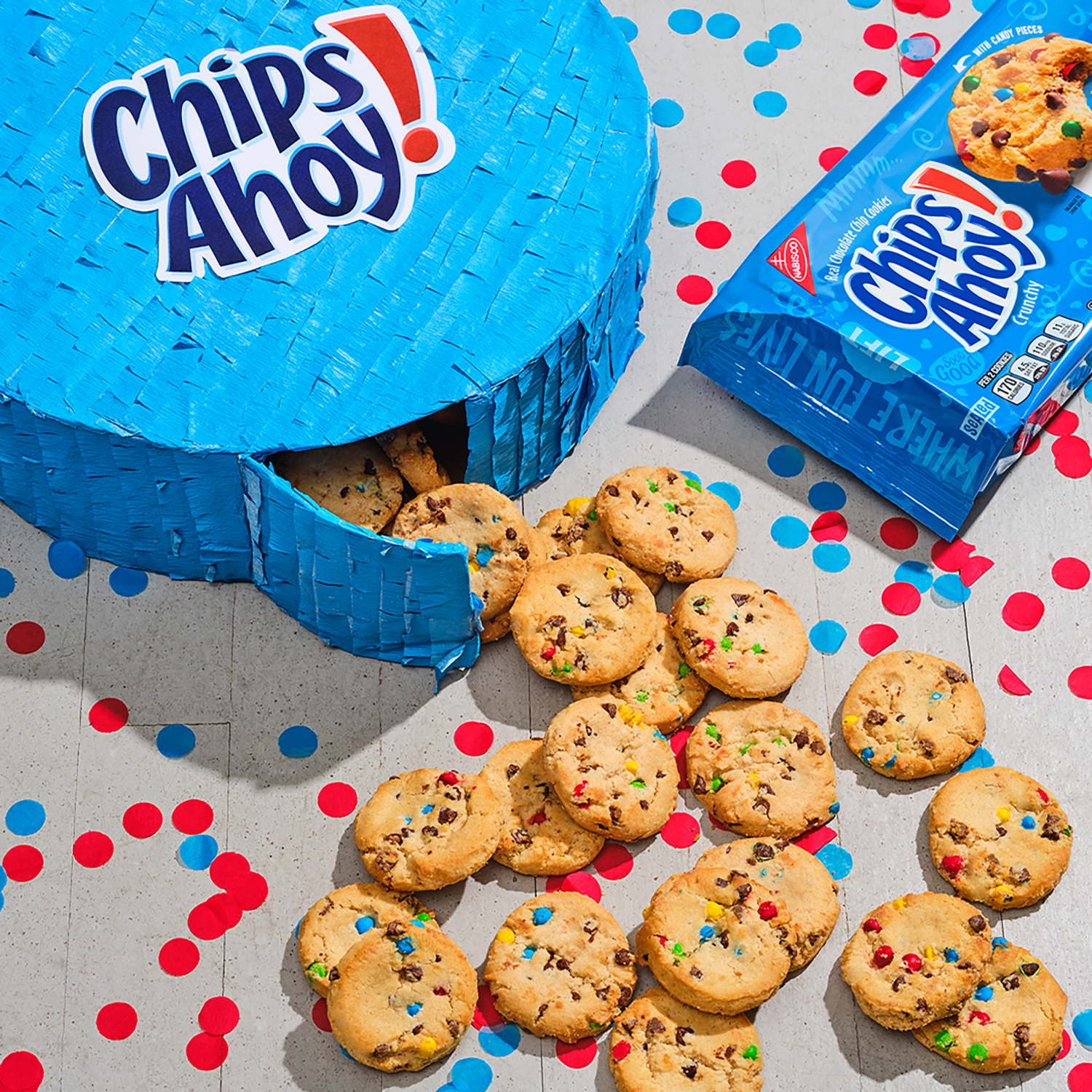 slide 4 of 8, CHIPS AHOY! Crunchy Candy Blasts, Fudgy, Chocolate Chip Cookies, 12.4 oz, 12.4 oz