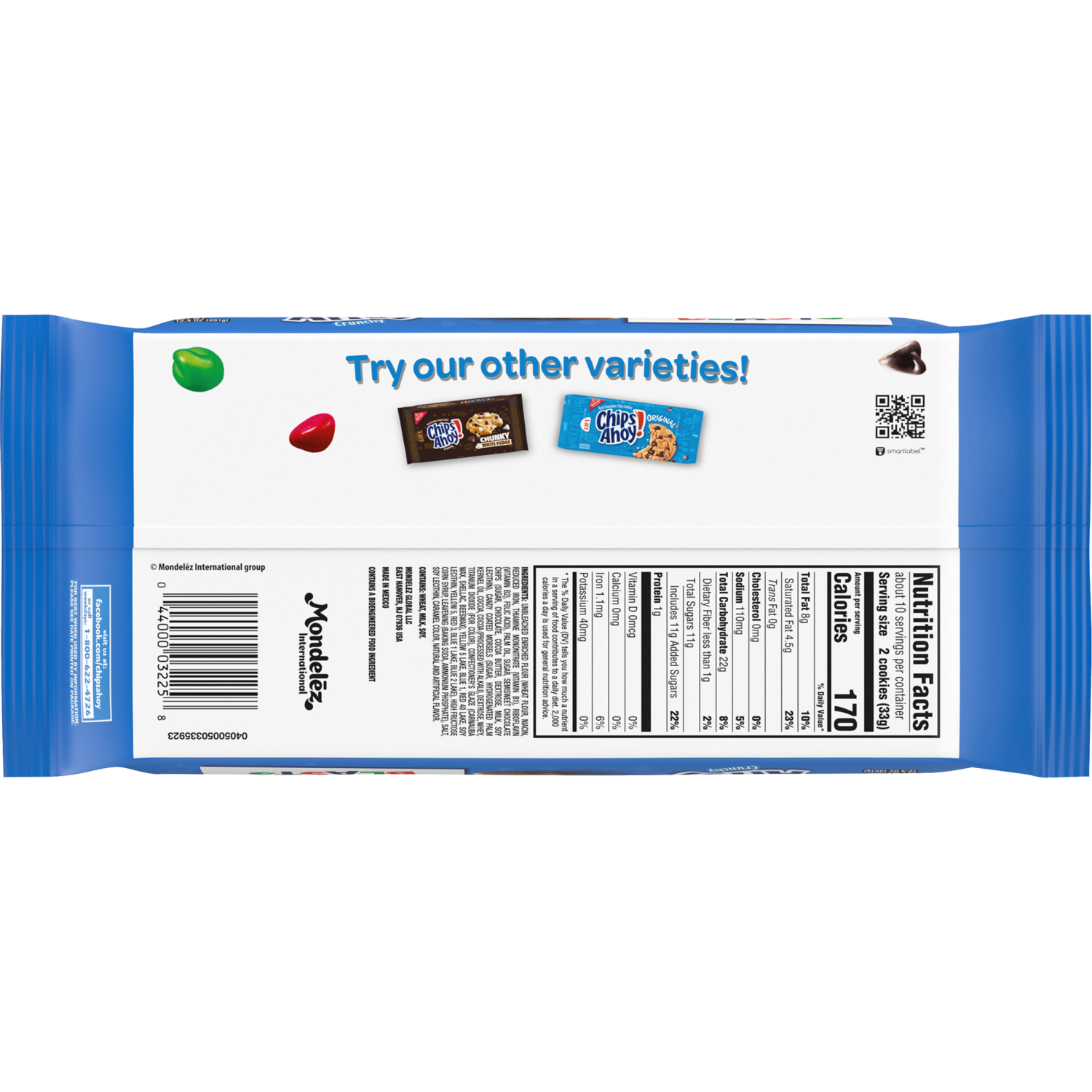 slide 8 of 8, CHIPS AHOY! Crunchy Candy Blasts, Fudgy, Chocolate Chip Cookies, 12.4 oz, 12.4 oz