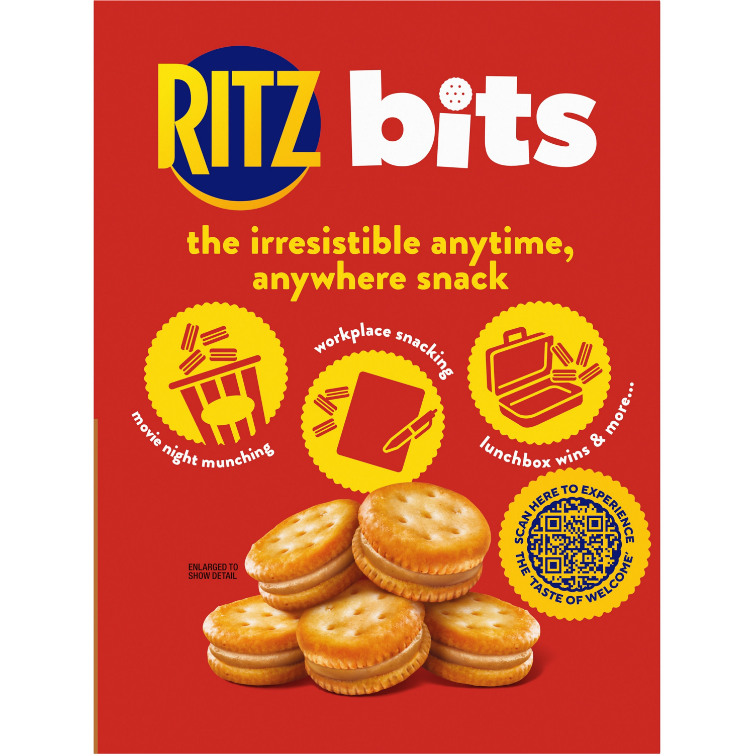 slide 8 of 8, RITZ Bits Peanut Butter Sandwich Crackers, Snacks for Kids and Adults, Lunch Snacks, 8.8 oz, 8.8 oz