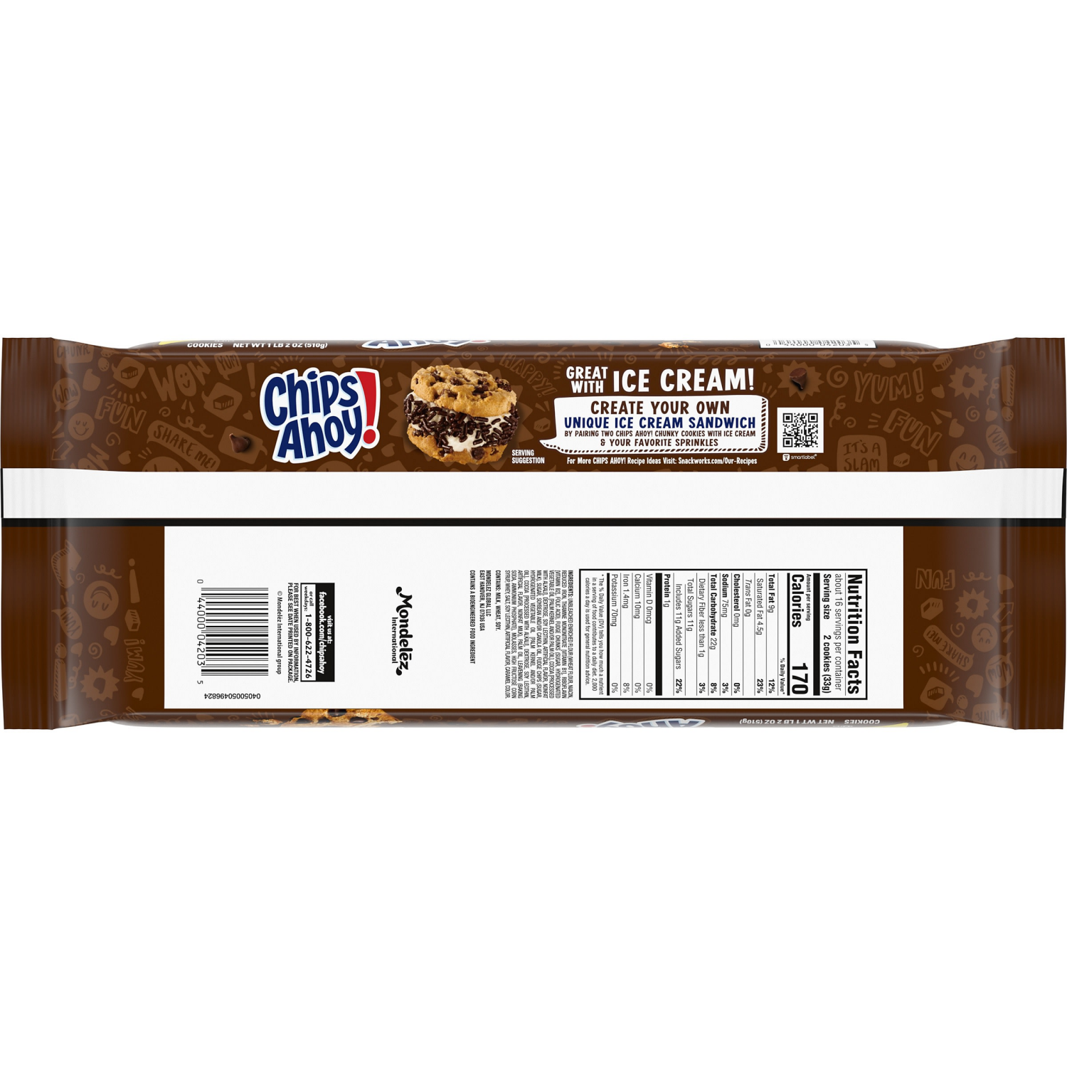 slide 8 of 8, CHIPS AHOY! Chunky Fudgy Chocolate Chip Cookies, Family Size, 18 oz, 18 oz