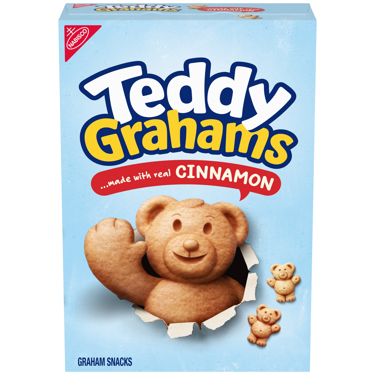 slide 1 of 5, Teddy Grahams Cinnamon Graham Snacks, 10 oz, 10 oz