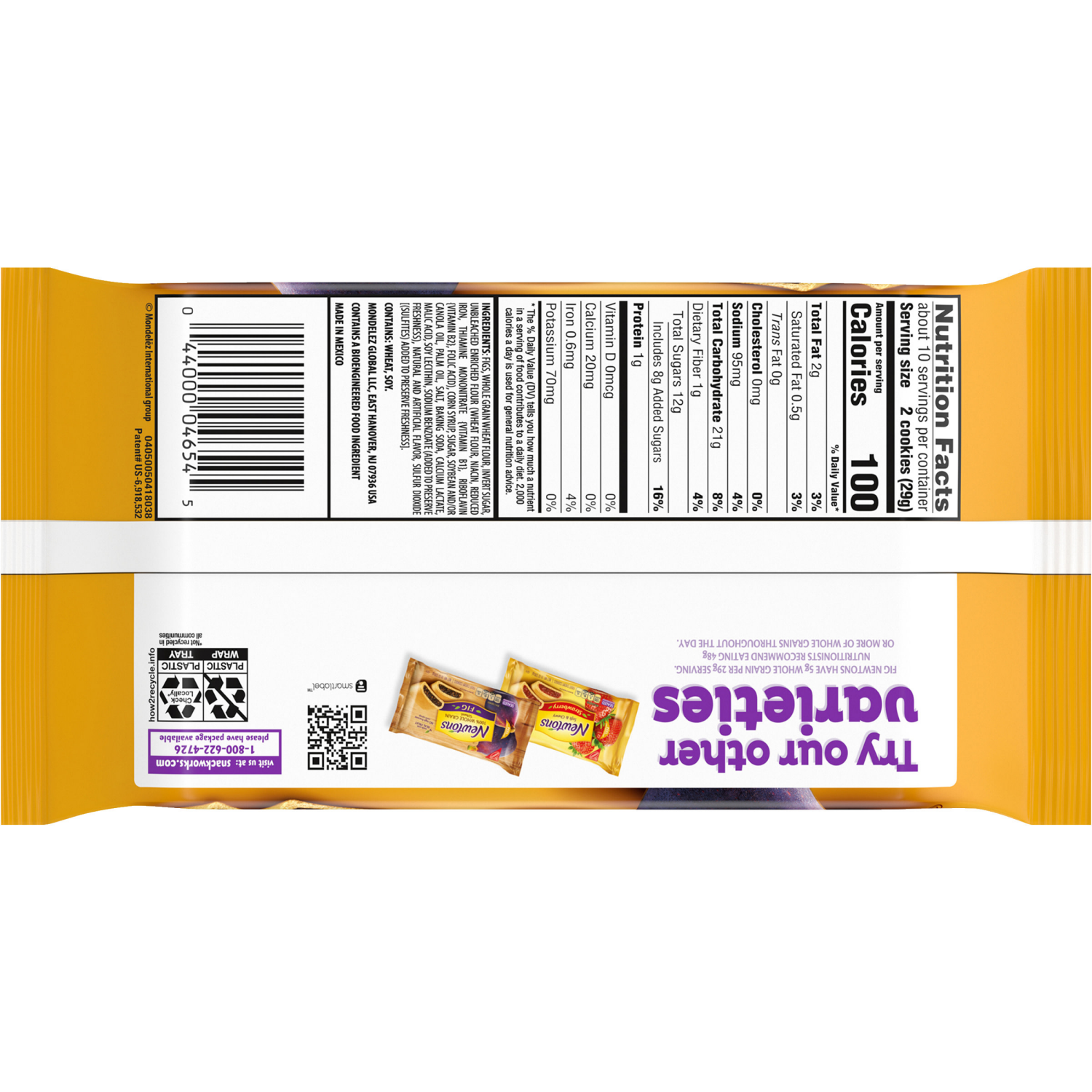 slide 5 of 5, Newtons Soft & Fruit Chewy Fig Cookies, (Fig Bars), 10 oz, 10 oz