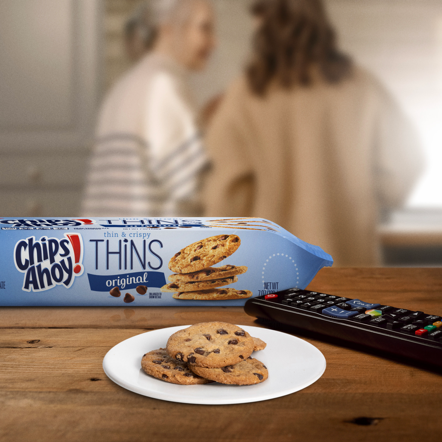 slide 4 of 8, CHIPS AHOY! Thins Original Thin and Crispy, Fudgy, Chocolate Chip Cookies, 7 oz, 7 oz