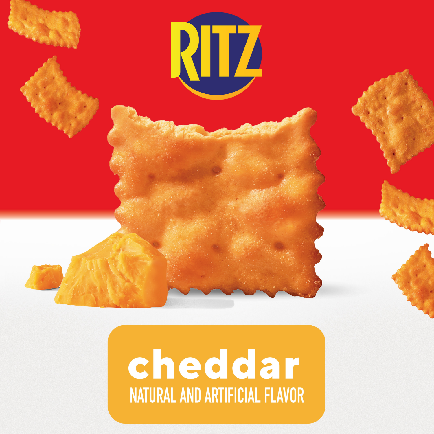 slide 6 of 8, RITZ Toasted Chips Cheddar Crackers, Party Snacks, 8.1 oz, 8.1 oz