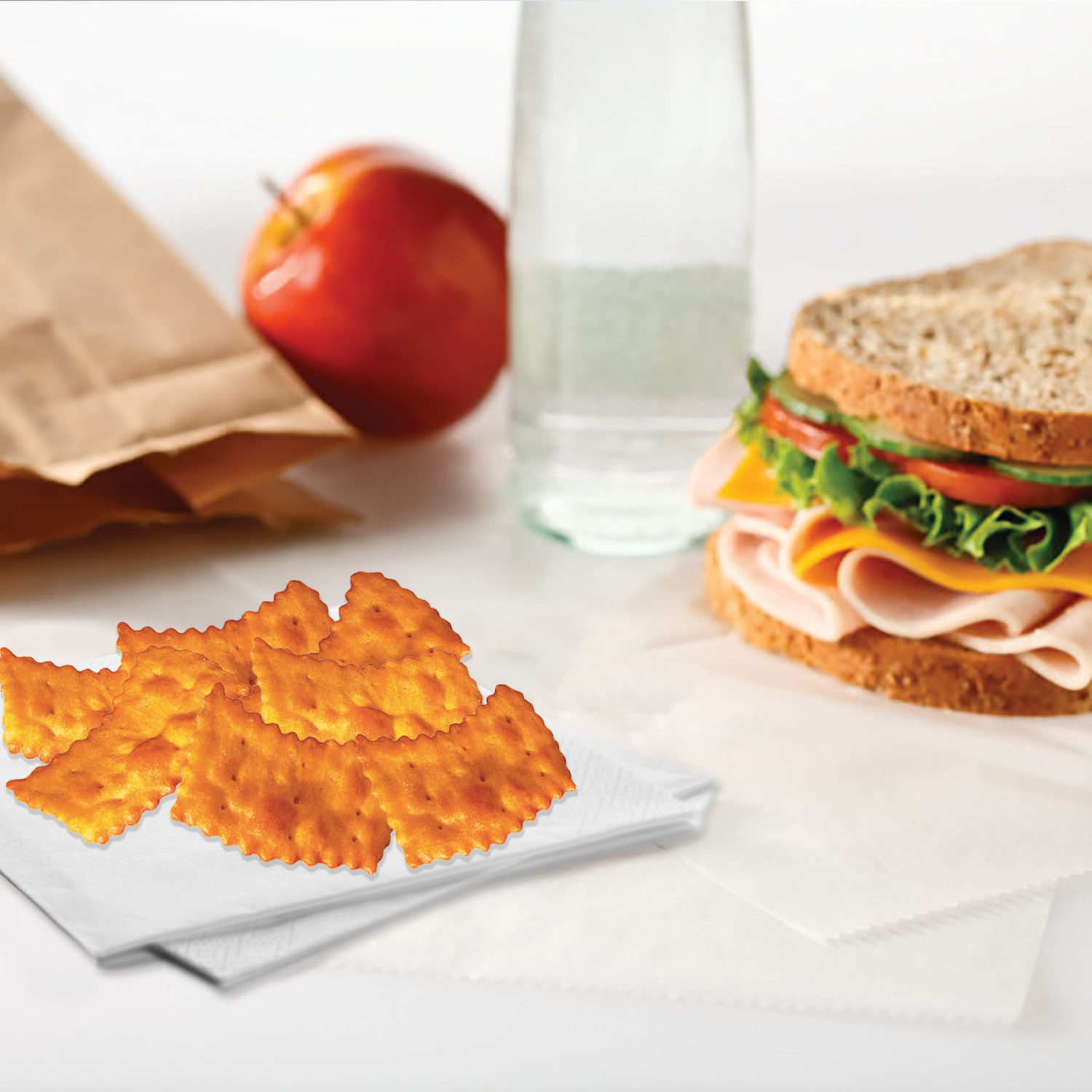 slide 7 of 8, RITZ Toasted Chips Cheddar Crackers, Party Snacks, 8.1 oz, 8.1 oz