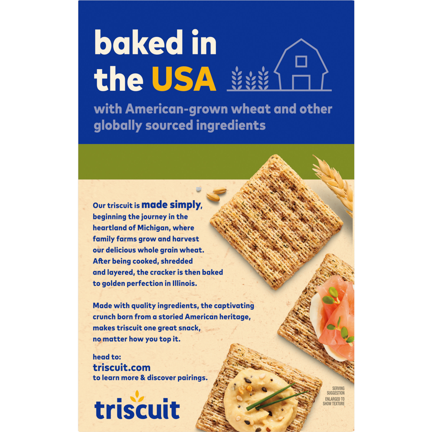 slide 5 of 5, Triscuit Dill, Sea Salt & Olive Oil Whole Grain Wheat Crackers, Lunch Snacks, Snack Crackers- 8.5 oz, 8.5 oz