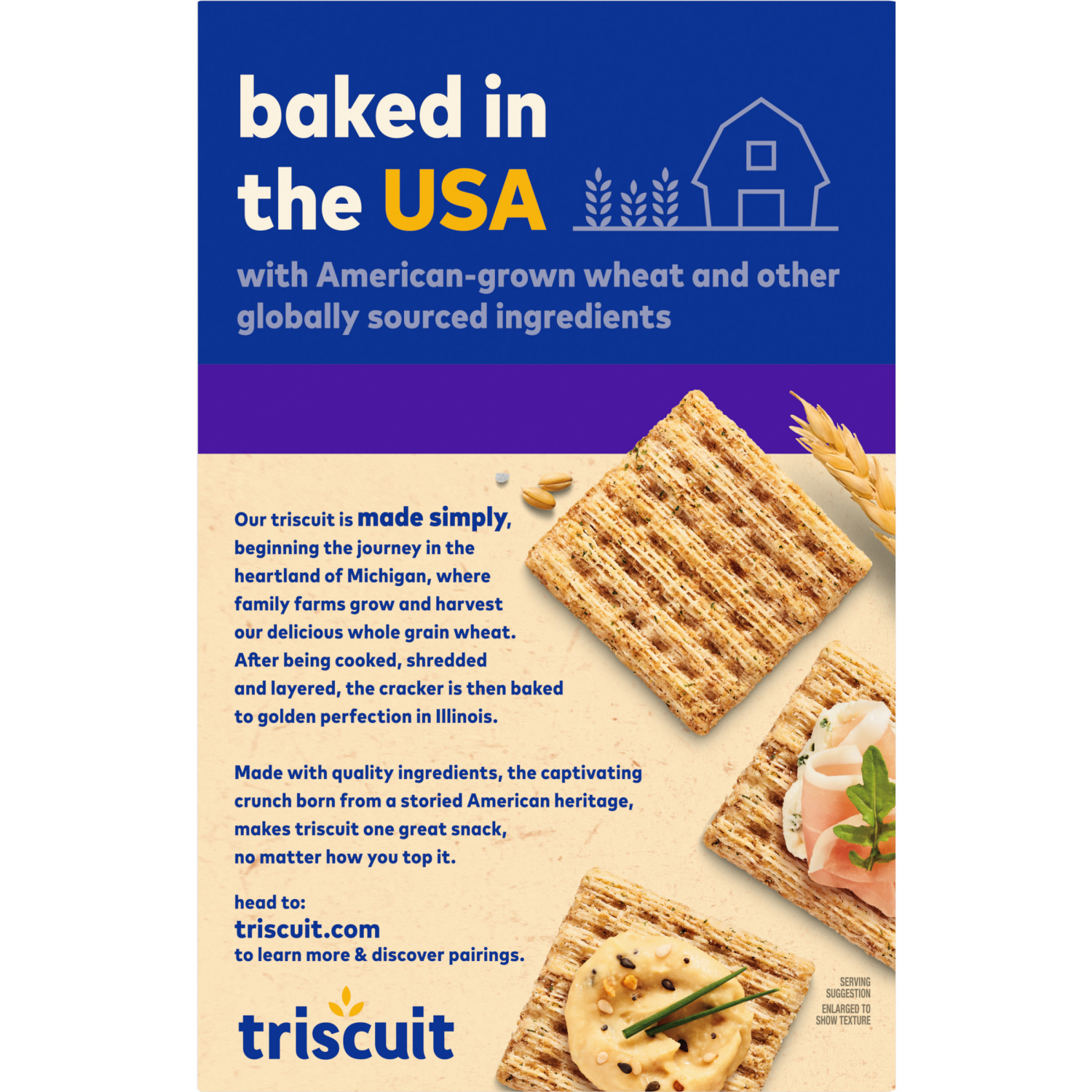 slide 5 of 5, Triscuit Garden Herb Whole Grain Wheat Crackers, Lunch Snacks, Snack Crackers, 8.5 oz, 8.5 oz