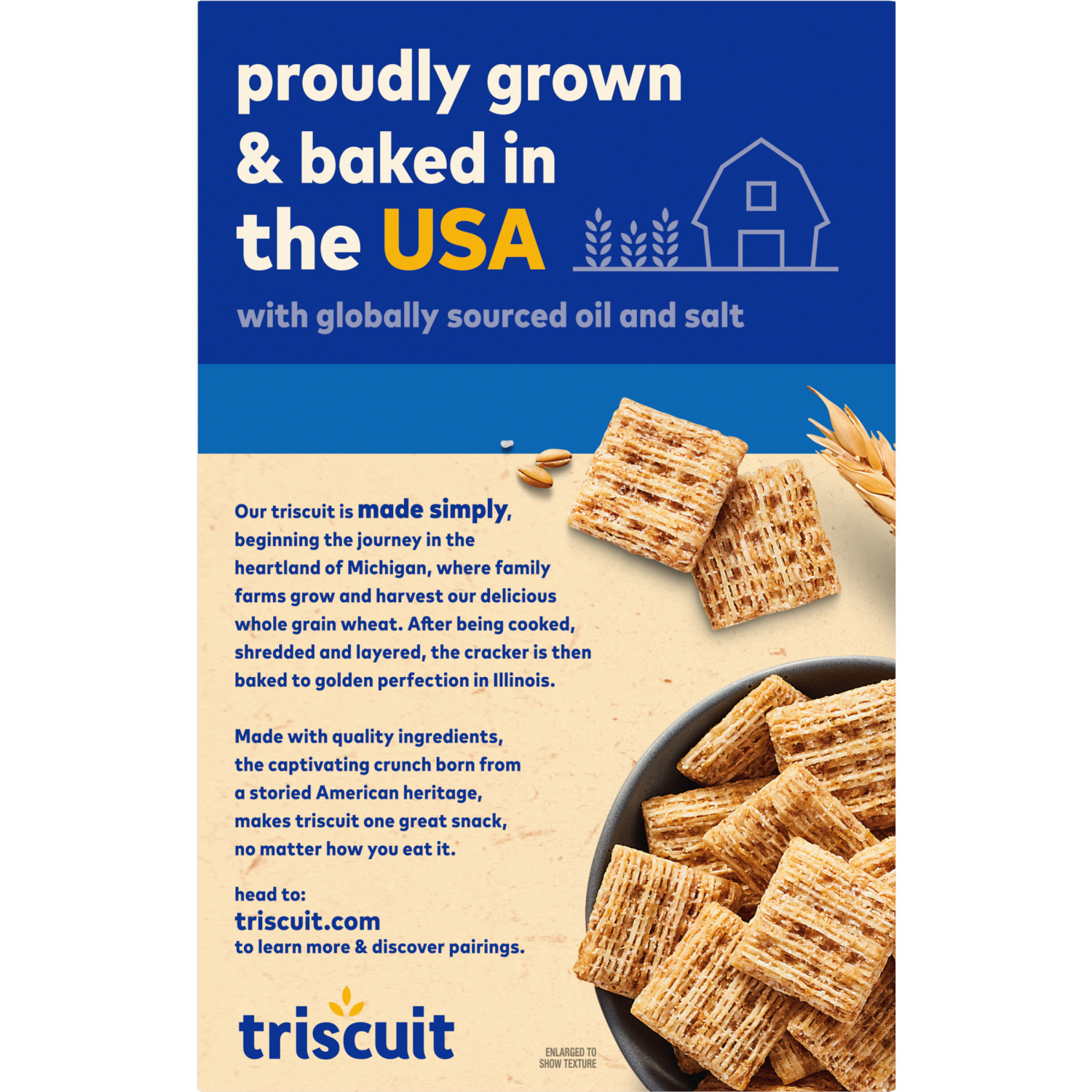 slide 5 of 5, Triscuit Minis Original Whole Grain Wheat Crackers, Vegan Snacks, Snack Crackers, 8 oz, 8 oz