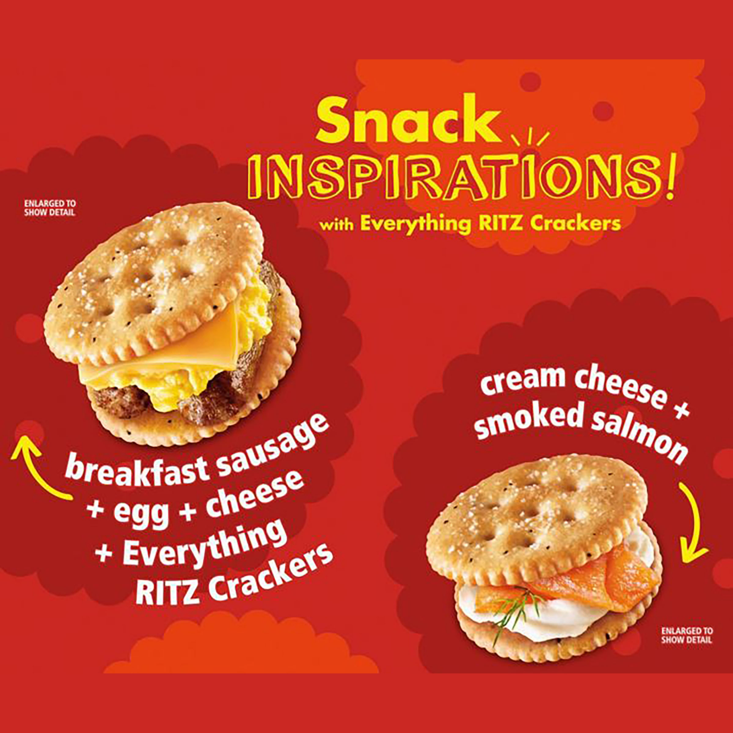slide 2 of 8, RITZ Everything Crackers, Snacks for Kids and Adults, Lunch Snacks, 13.7oz, 13.7 oz