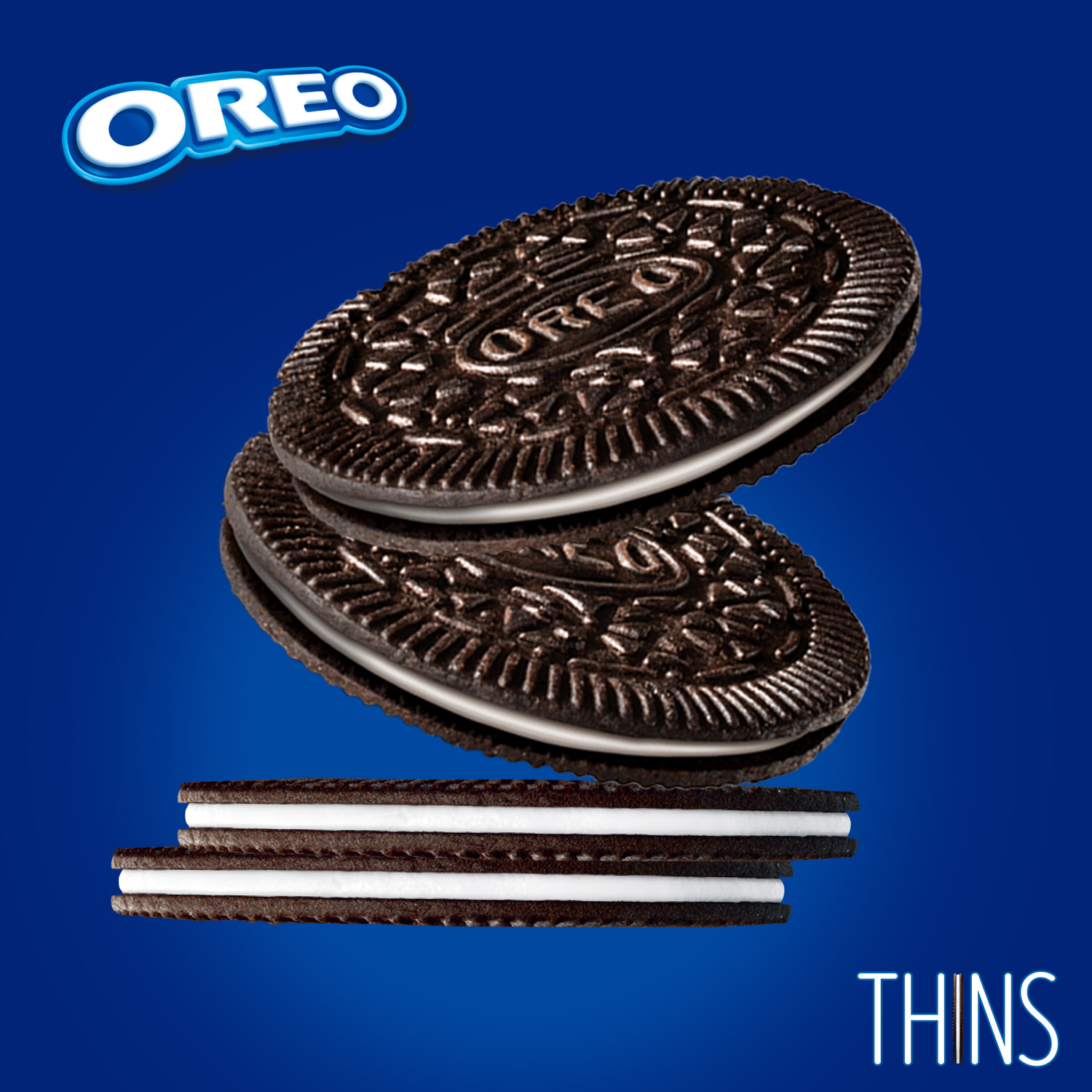 slide 2 of 5, OREO Thins Chocolate Sandwich Cookies, Family Size, 13.1 oz, 13.1 oz