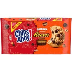 CHIPS AHOY! Chewy Chocolate Chip Cookies with Reese's Peanut Butter Cups, Family Size, 14.25 oz