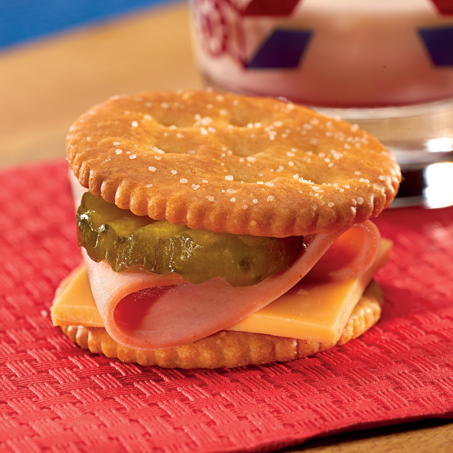 slide 2 of 5, RITZ Whole Wheat Crackers, Snacks for Kids and Adults, Lunch Snacks, Family Size, 19.3 oz, 6 ct