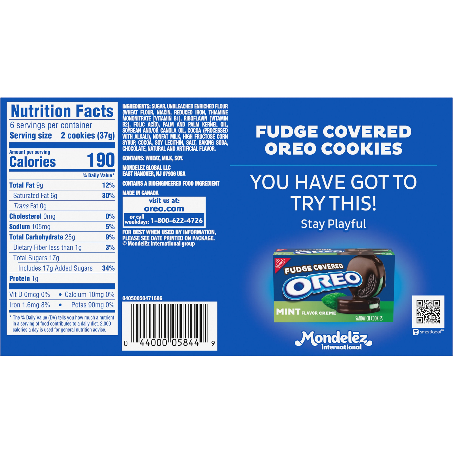 slide 8 of 8, Oreo Fudge Covered Chocolate Sandwich Cookies, 7.9 oz, 7.9 oz