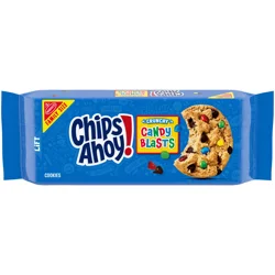 CHIPS AHOY! Crunchy Candy Blasts Fudgy Chocolate Chip Cookies, Family Size, 18.9 oz