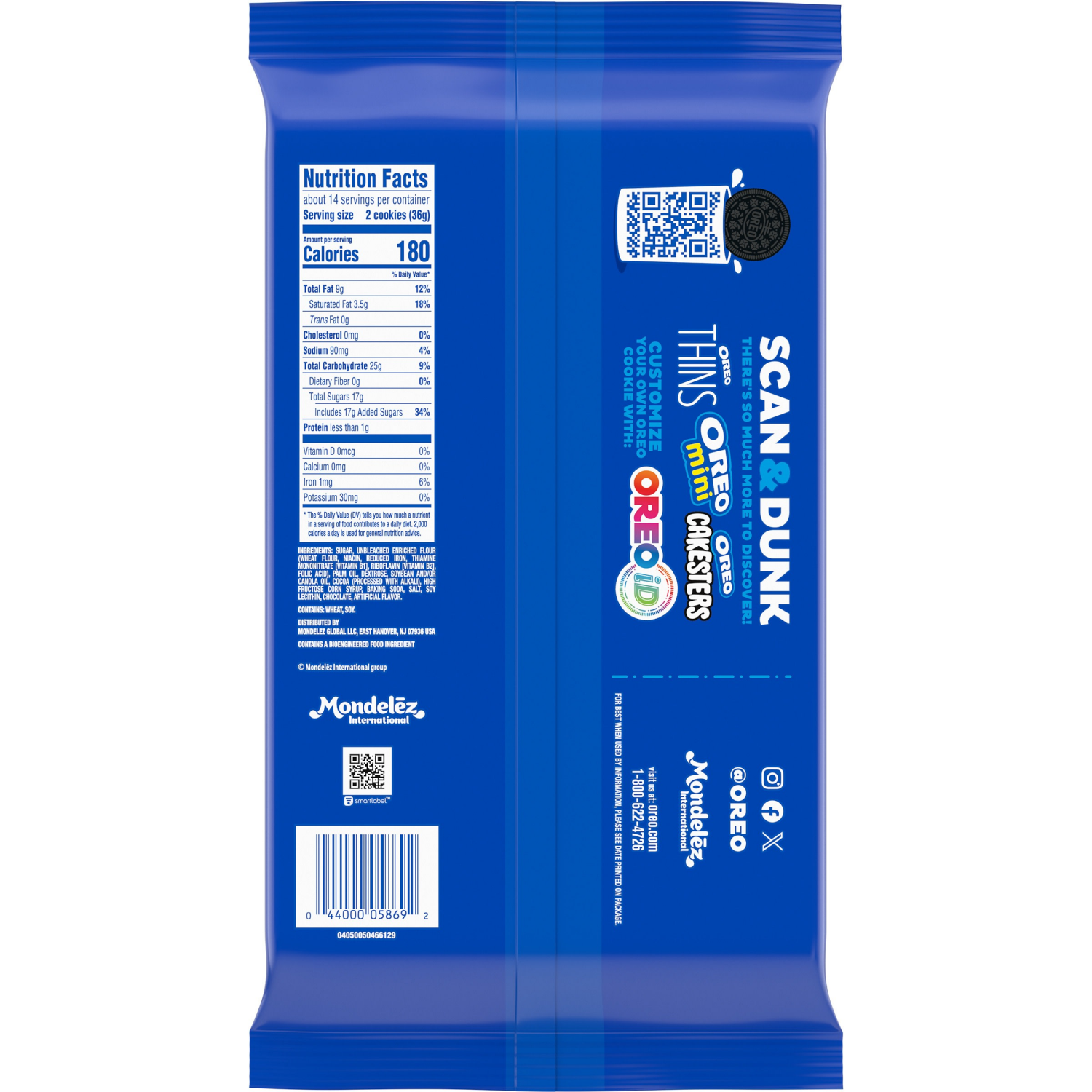 slide 8 of 8, OREO Mega Stuf Family Size Sandwich Cookies- 17.6 oz, 17.6 oz