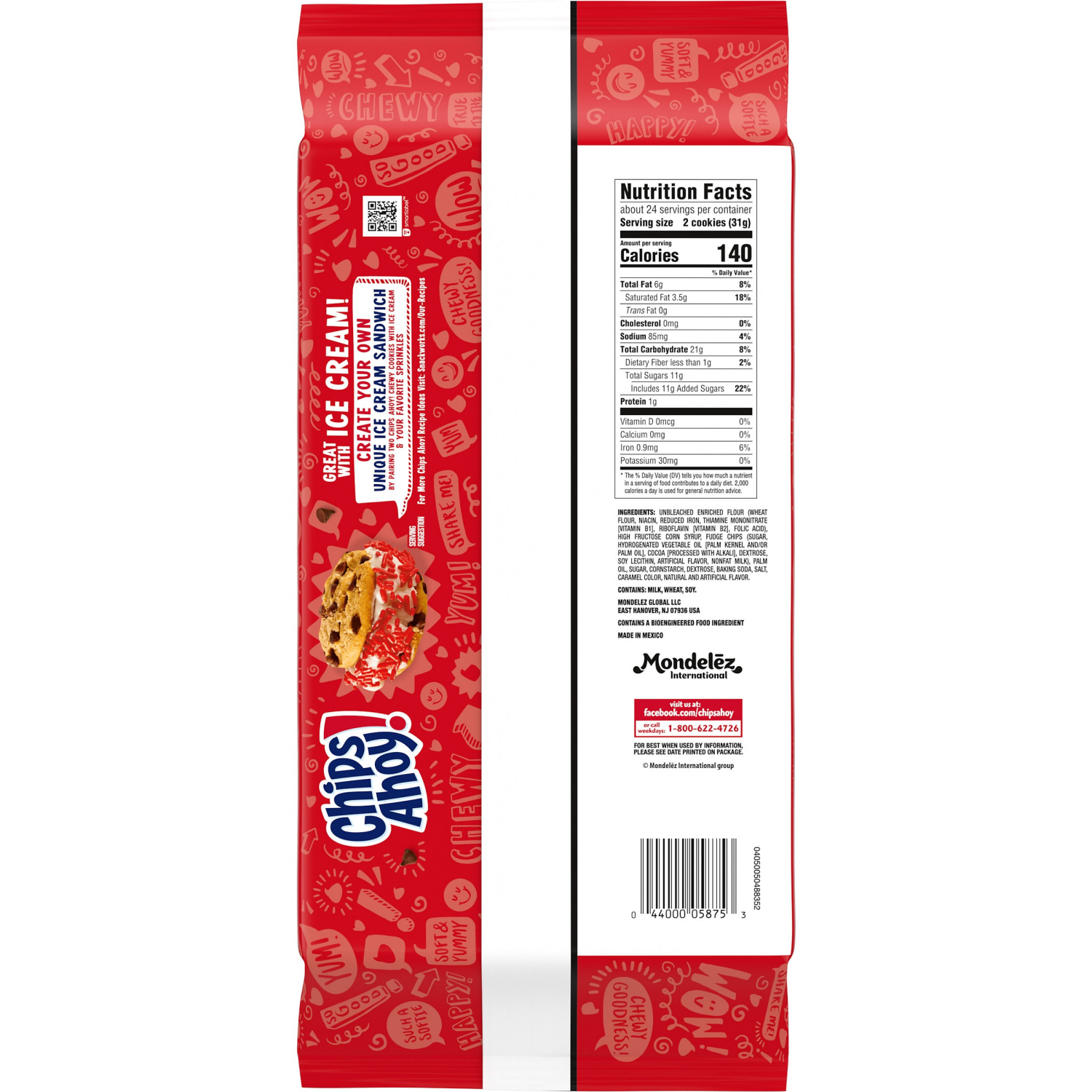 slide 5 of 5, CHIPS AHOY! Chewy Chocolate Chip Cookies, Party Size, 26 oz, 26 oz