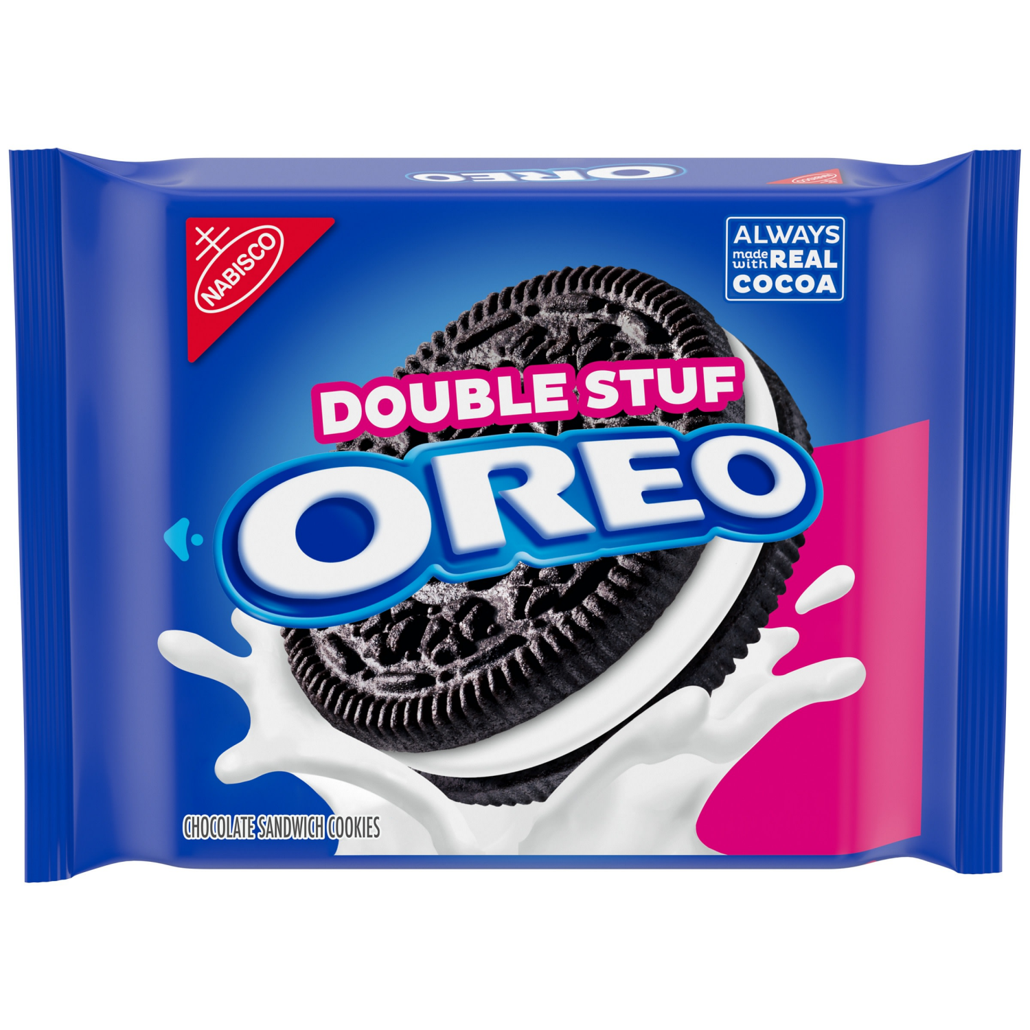 slide 1 of 8, OREO Double Stuf Chocolate Sandwich Cookies, 14.03 oz, 14.03 oz